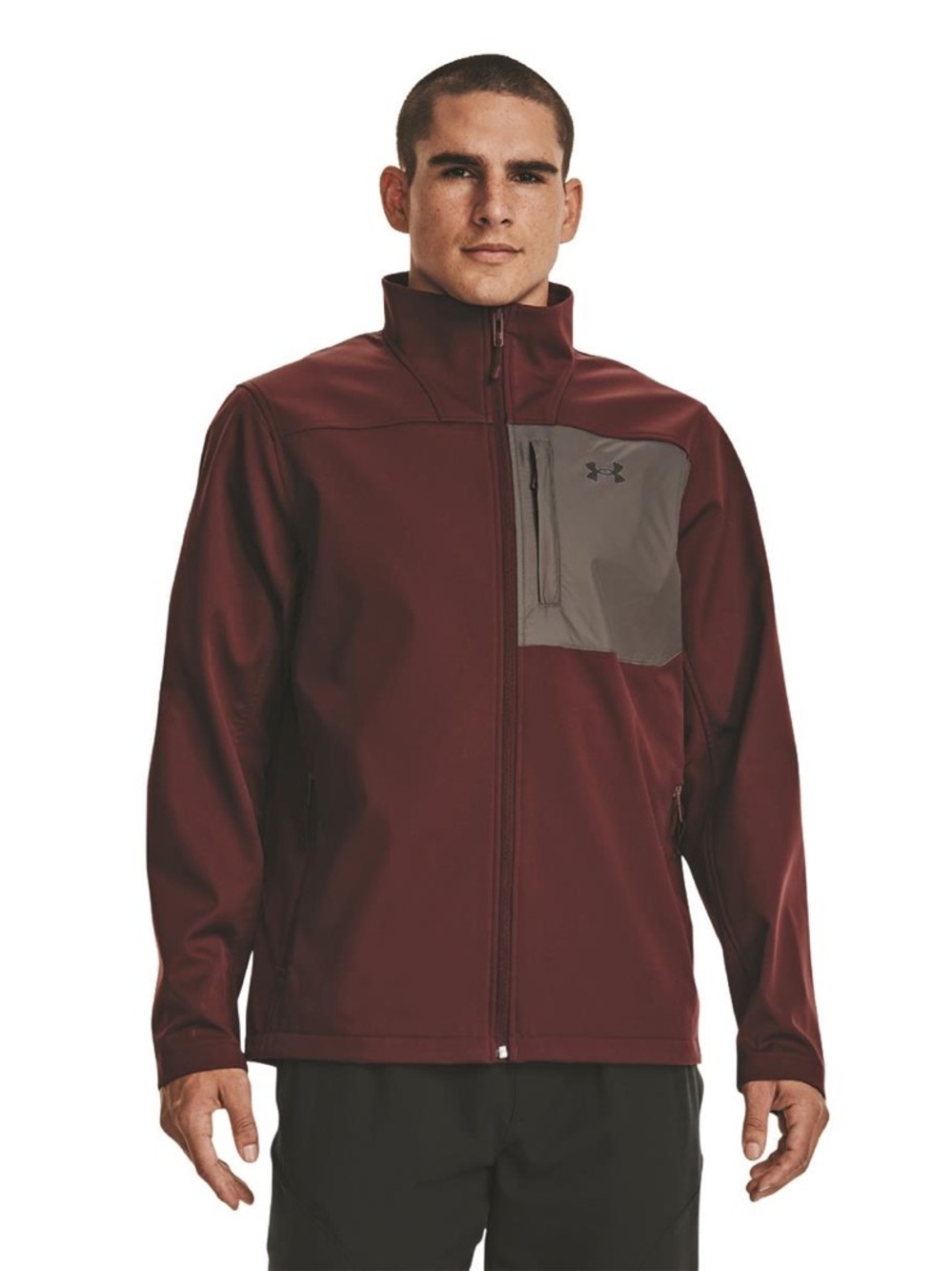 Under Armour Storm Infrared Coldgared Shield Maroon Jacket Size XL